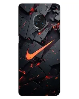 Чехол для Vivo Nex 3 с картинкой «Nike — эффект разломов»