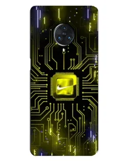 Чехол для Vivo Nex 3 с картинкой «Nike — золотая искра»