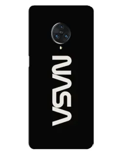 Чехол для Vivo Nex 3 с картинкой «NASA — вертикальный логотип»