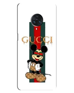 Чехол для Vivo Nex 3 с картинкой «Микки Маус Gucci — полосы»
