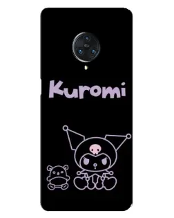 Чохол для Vivo Nex 3 з картинкою «Kuromi — чорний мінімалізм»