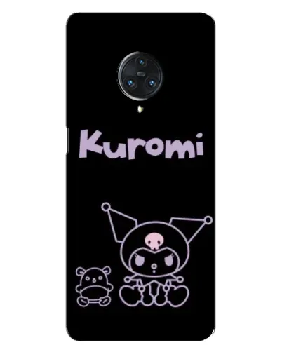 Чехол для Vivo Nex 3 с картинкой «Kuromi — черный минимализм»