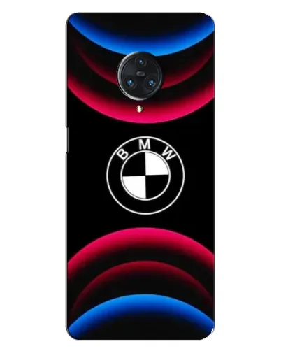 Чохол для Vivo Nex 3 з картинкою «Логотип BMW та неонові дуги»
