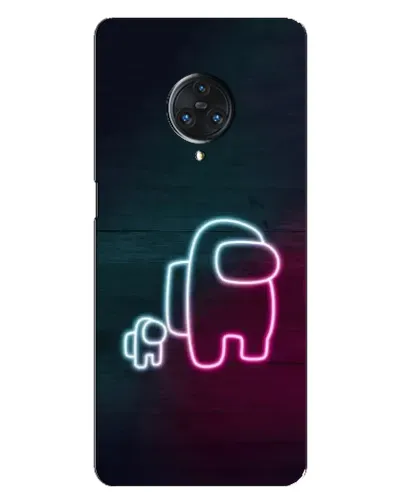 Чохол для Vivo Nex 3 з картинкою «Among Us неон-арт»