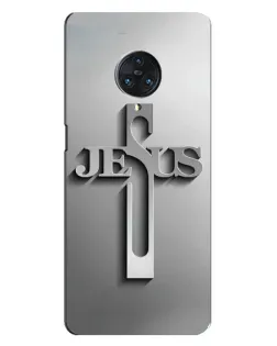 Чохол для Vivo Nex 3 з картинкою «Металевий хрест Jesus»