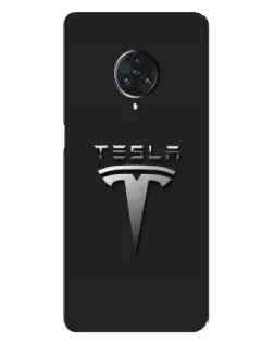 Чехол для Vivo Nex 3 с картинкой «Стальной логотип Tesla»