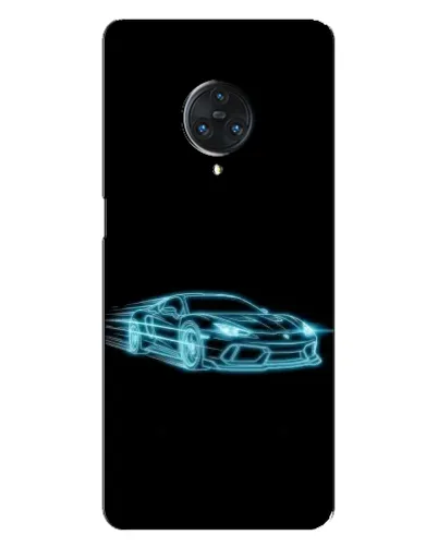 Чехол для Vivo Nex 3 с картинкой «Неоновый контур Lamborghini» Чехол для Vivo Nex 3 с картинкой «Неоновый контур Lamborghini»