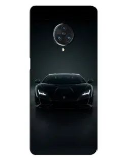 Чехол для Vivo Nex 3 с картинкой «Черный Lamborghini Aventador»