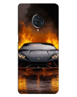 Чехол для Vivo Nex 3 с картинкой «Lamborghini в огне»