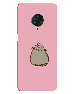 Чехол для Vivo Nex 3 с картинкой «Pusheen сердце»