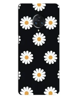 Чохол для Vivo Nex 3 з картинкою «Ромашки на чорному»