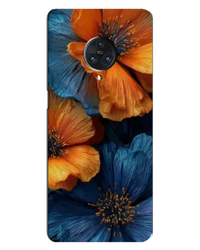 Чехол для Vivo Nex 3 с картинкой «Яркая сине-оранжевая флора» Чехол для Vivo Nex 3 с картинкой «Яркая сине-оранжевая флора»