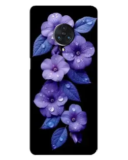 Чохол для Vivo Nex 3 з картинкою «Фіолетові квіти з росою»