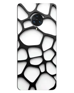Чохол для Vivo Nex 3 з картинкою «Біла об'ємна сітка»