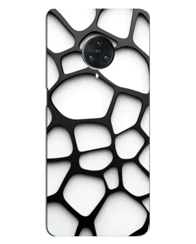 Чохол для Vivo Nex 3 з картинкою «Біла об'ємна сітка»