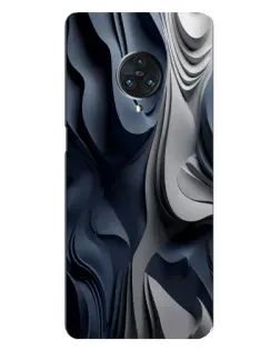 Чохол для Vivo Nex 3 з картинкою «Об'ємні сині складки»