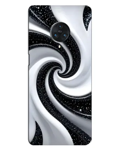 Чохол для Vivo Nex 3 з картинкою «Чорно-біла спіраль»