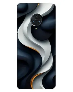 Чохол для Vivo Nex 3 з картинкою «Об'ємні чорно-білі стрічки»