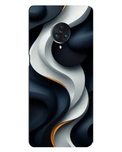 Чохол для Vivo Nex 3 з картинкою «Об'ємні чорно-білі стрічки»