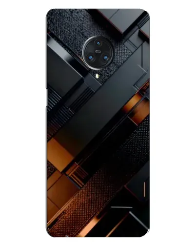 Чохол для Vivo Nex 3 з картинкою «Чорні геометричні блоки»