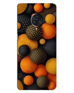 Чохол для Vivo Nex 3 з картинкою «Об'ємні помаранчеві сфери»