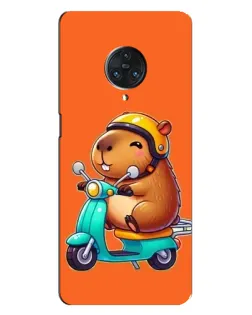 Чехол для Vivo Nex 3 с картинкой «Капибара на скутере»