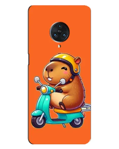 Чехол для Vivo Nex 3 с картинкой «Капибара на скутере»
