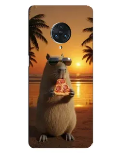 Чехол для Vivo Nex 3 с картинкой «Капибара с пиццей»