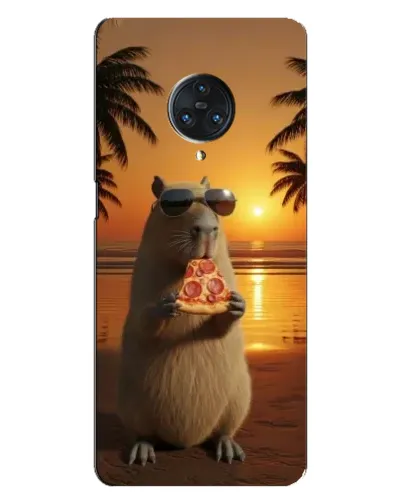 Чехол для Vivo Nex 3 с картинкой «Капибара с пиццей»