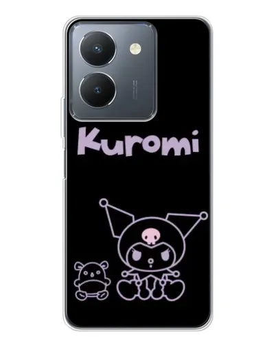 Чохол для Vivo S30 Pro Mini з картинкою «Kuromi — чорний мінімалізм»