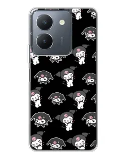 Чохол для Vivo S30 Pro Mini з картинкою «Чорний паттерн Kuromi» Чохол для Vivo S30 Pro Mini з картинкою «Чорний паттерн Kuromi»