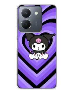 Чохол для Vivo S30 Pro Mini з картинкою «Kuromi та фіолетові серця» Чохол для Vivo S30 Pro Mini з картинкою «Kuromi та фіолетові серця»