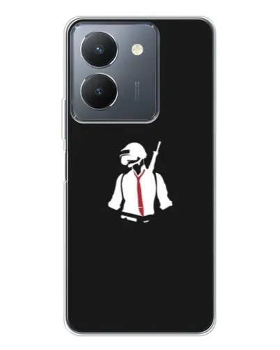 Чехол для Vivo S30 Pro Mini с картинкой «PUBG — силуэт воина» Чехол для Vivo S30 Pro Mini с картинкой «PUBG — силуэт воина»