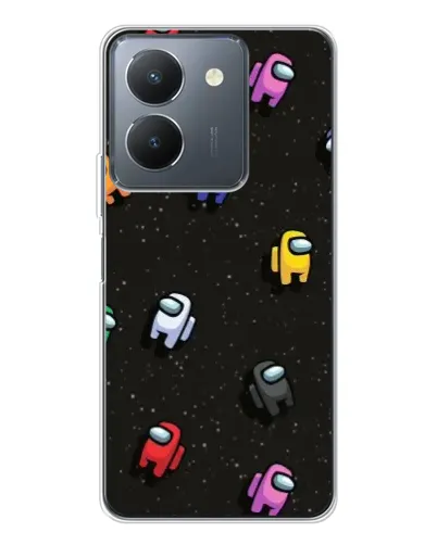 Чехол для Vivo S30 Pro Mini с картинкой «Космический паттерн Among Us»