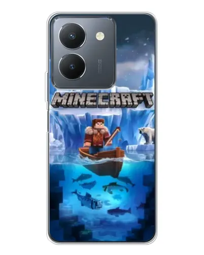 Чехол для Vivo S30 Pro Mini с картинкой «Minecraft ледяной мир»