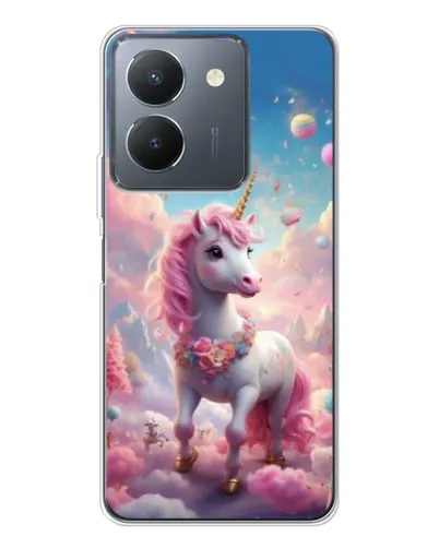 Чехол для Vivo S30 Pro Mini с картинкой «Единорог среди облаков»