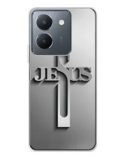 Чохол для Vivo S30 Pro Mini з картинкою «Металевий хрест Jesus»