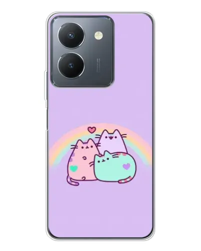 Чехол для Vivo S30 Pro Mini с картинкой «Радужные Пушины»