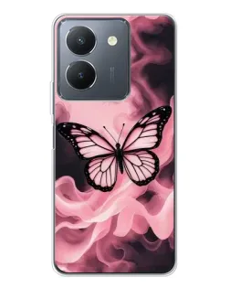 Чехол для Vivo S30 Pro Mini с картинкой «Бабочка в дыму»