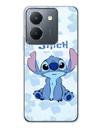 Чехол для Vivo S30 Pro Mini с картинкой «Stitch среди цветов»