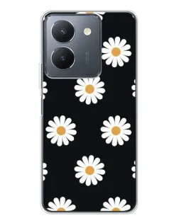 Чохол для Vivo S30 Pro Mini з картинкою «Ромашки на чорному» Чохол для Vivo S30 Pro Mini з картинкою «Ромашки на чорному»