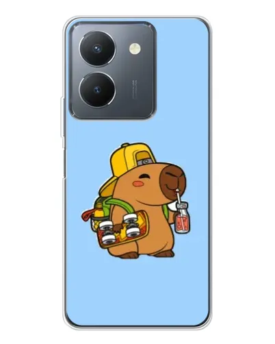Чохол для Vivo S30 Pro Mini з картинкою «Капібара на скейті»