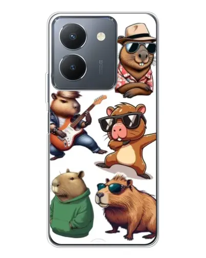 Чохол для Vivo S30 Pro Mini з картинкою «Круті капібари музиканти»