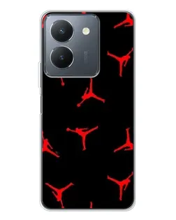 Чехол для Vivo S30 с картинкой «Jordan Red Pattern»