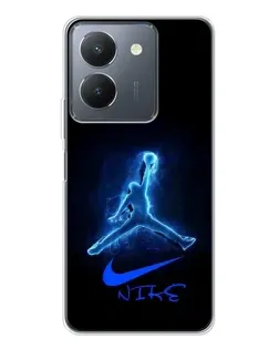 Чехол для Vivo S30 с картинкой «Jordan Neon Blue»
