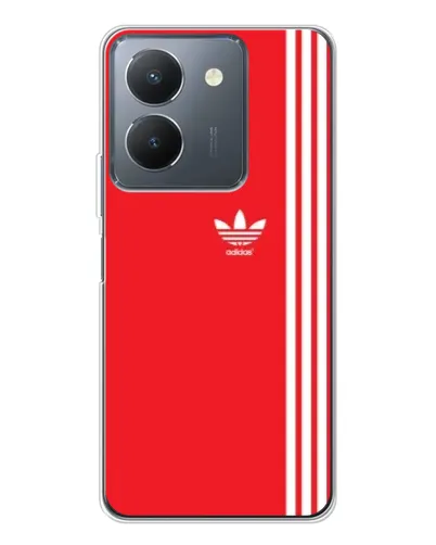 Чехол для Vivo S30 с картинкой «Красный минимализм Adidas»
