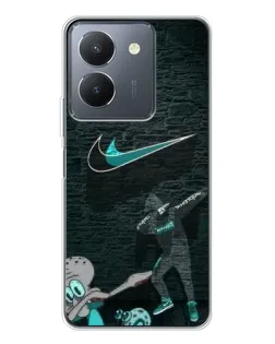 Чехол для Vivo S30 с картинкой «Спортивный арт Nike»