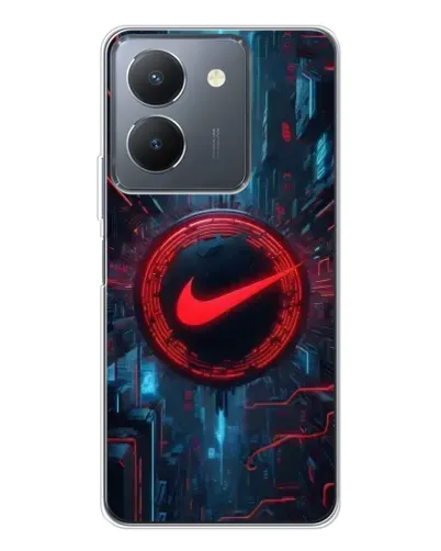 Чехол для Vivo S30 с картинкой «Техногенный стиль Nike»