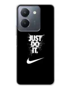 Чехол для Vivo S30 с картинкой «Текстовый принт Nike»