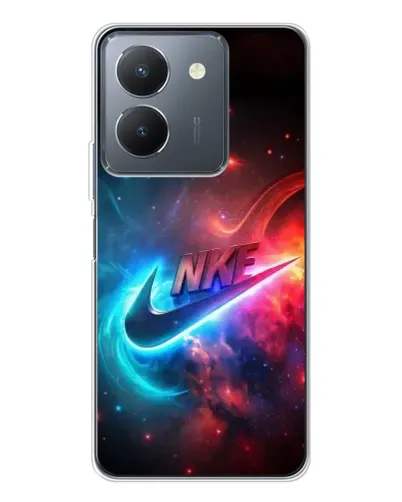 Чехол для Vivo S30 с картинкой «Огненный логотип Nike»